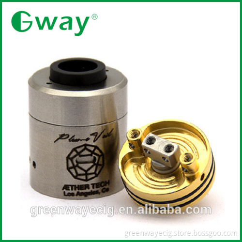Latest plum veil rda for 18650 mechanical mod 22mm rda clone Plume Veil RDA rebuildable plumveil